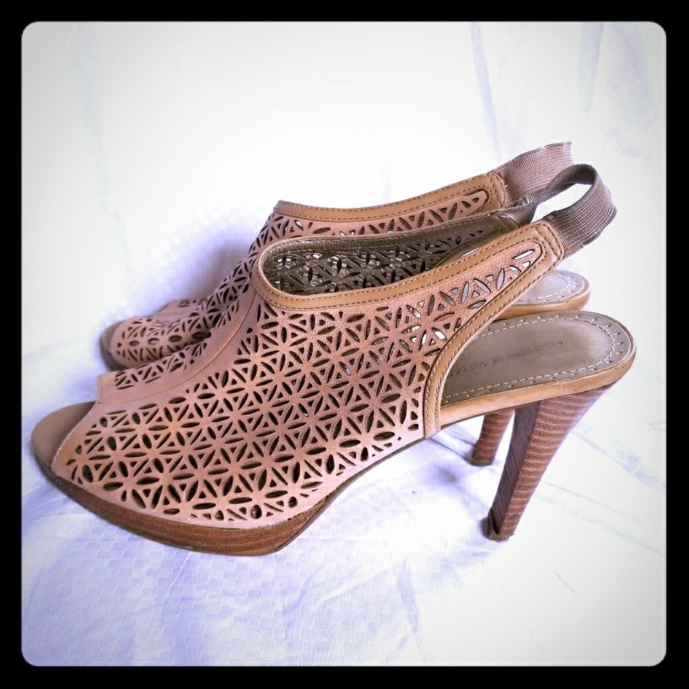 Cutout Leather sandals